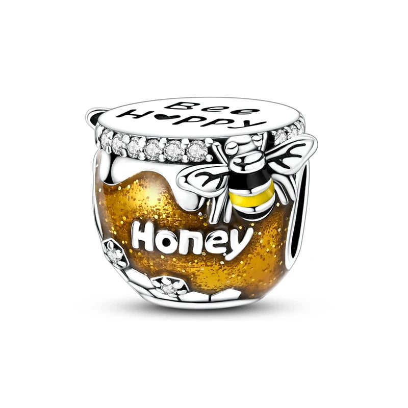 Charms-Perlen aus 925er-Sterlingsilber, Golden Retriever PuppyThe Whale, kann geöffnet und geschlossene Perlen, passend für DIY-Armbänder, edler Schmuck