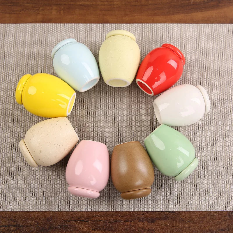 Keramik versiegelte Haustier-Urnen flasche, Leerer Kasten behälter, Urnen für Hunde asche, Mini Multi-Color, Kleine Haustier-Urne, 45ml