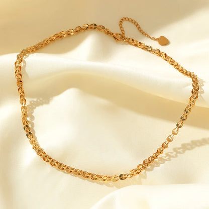 GANEMLY 316l Edelstahl Mode Blätter Kette Halskette für Frauen Charme 18K Metall Kragen Aussage Halskette Wasserdicht