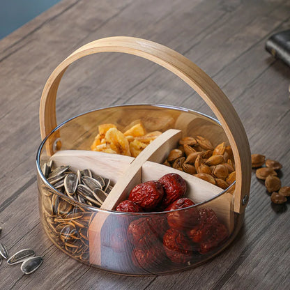 Licht Luxus Obst Korb Tragbare Glas Obst Platte Wohnzimmer Süßigkeiten Salat Schüssel Hause Snack Tablett Obst Wein Barrel Eis Eimer
