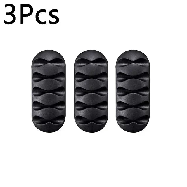 1-10PCS Klebstoff Kabel Clips Silikon Kabel Organizer Desktop Wand Ladekabel Kopfhörer Linie Mous Management USB kabel Halter