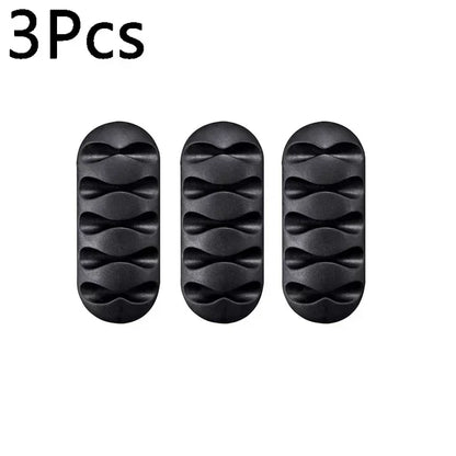 1-10PCS Klebstoff Kabel Clips Silikon Kabel Organizer Desktop Wand Ladekabel Kopfhörer Linie Mous Management USB kabel Halter