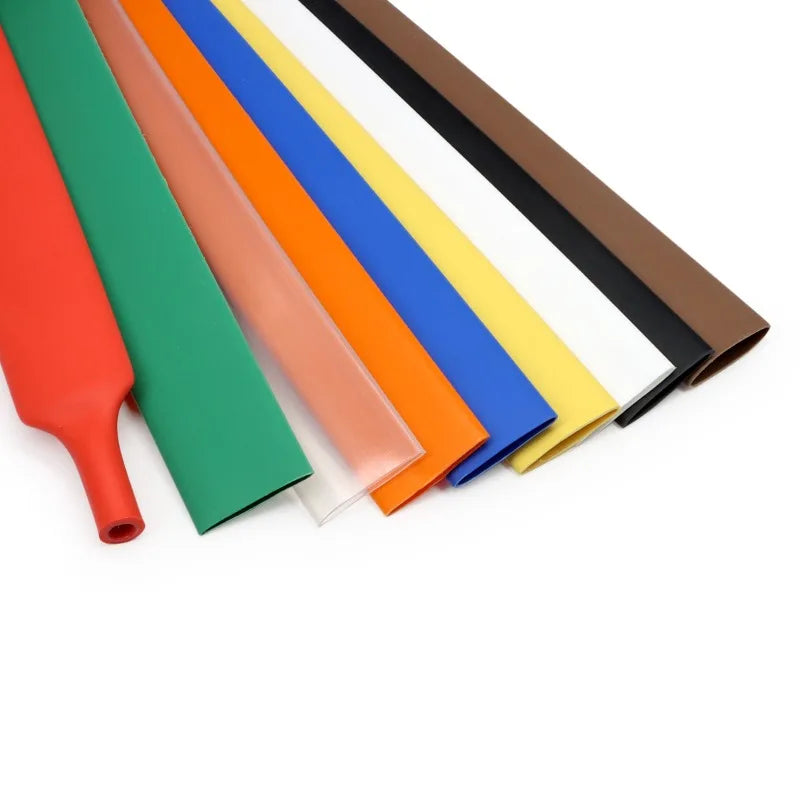 3 Meter 3:1 Schrumpfschlauch mit Kleber, bunt, 1,6–50 mm, doppelwandig, mit Klebstoff ausgekleidet, Polyolefin-Schrumpfschlauch ﻿ Kabelschutzhülle zum Einwickeln