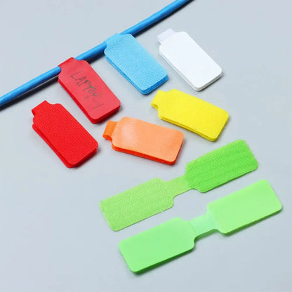 Nylon-Kabel kabel etiketten Riemen bunte beschreibbare Drahte ti ketten für elektrische Kabel organisieren die Kabel identifikation