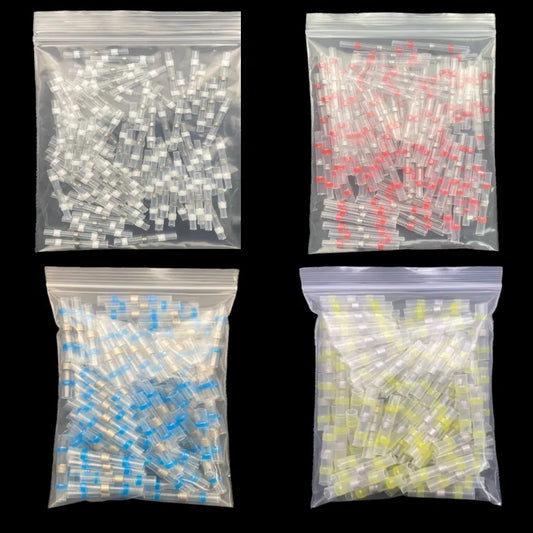 50/100/200PCS Schrumpf Anschlüsse Hülse Rohr Terminals Elektrische Butt Splice Draht Stecker Splice Solder Isolierte kabel