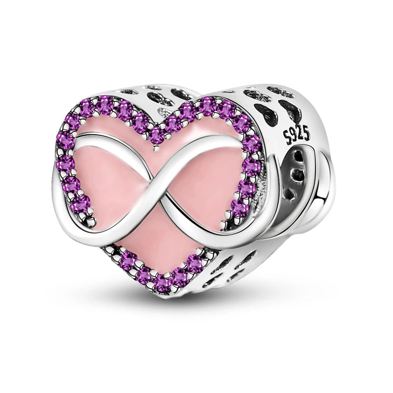 Charm Heiße Verkäufe 925 Sterling Silber Charms Perlen CZ Pave Runde Clip Charms Fit Original Armband Halskette Charms Schmuck Geschenk