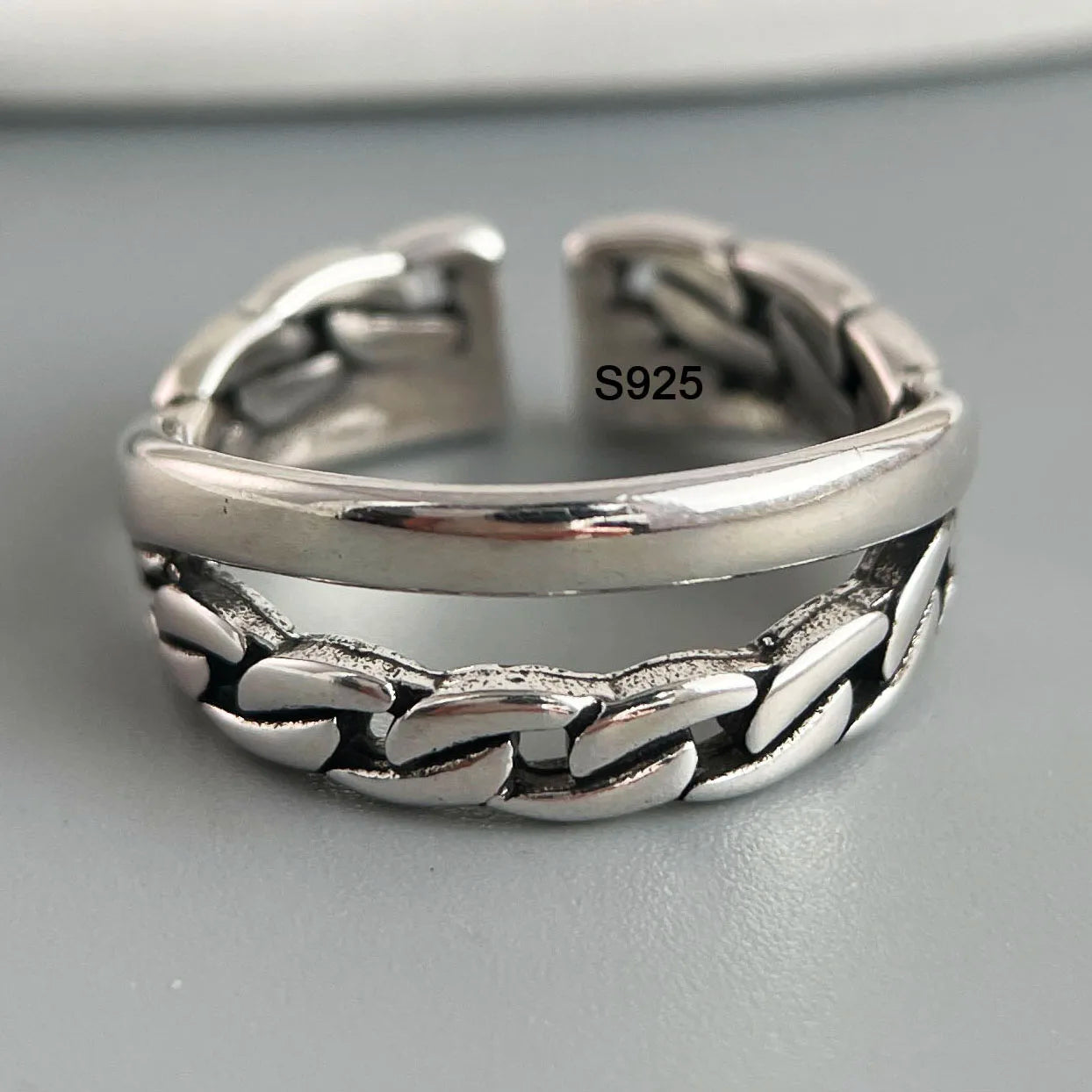 Ringe aus 925er-Sterlingsilber für Damen, Paare, minimalistisch, handgefertigt, schlicht, Retro-Blumen-Herz-Ring, edler Schmuck, Geschenk, verhindert Allergien