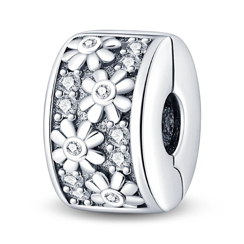 Blumen-Charms aus 925er Silber, Sonnenblumen-Tulpen-Anhänger, passend für Original-Pan-Armbänder zur Herstellung von Schmuck