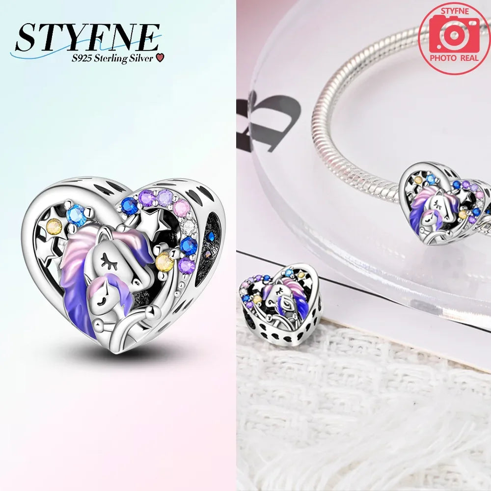925 Silber Farbe Romantische Retro Herzförmige Blume Wächter Schmetterling Amulett Fit Original Armband DIY Schmuck Geschenk