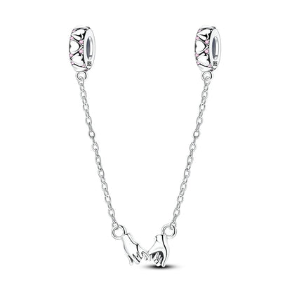 925 Sterling Silber Original Charms Perle CZ Zirkon Liebe Mama Rosa Herz Anhänger Passend für Armband DIY Damen Schmuck Geschenk für Freundin