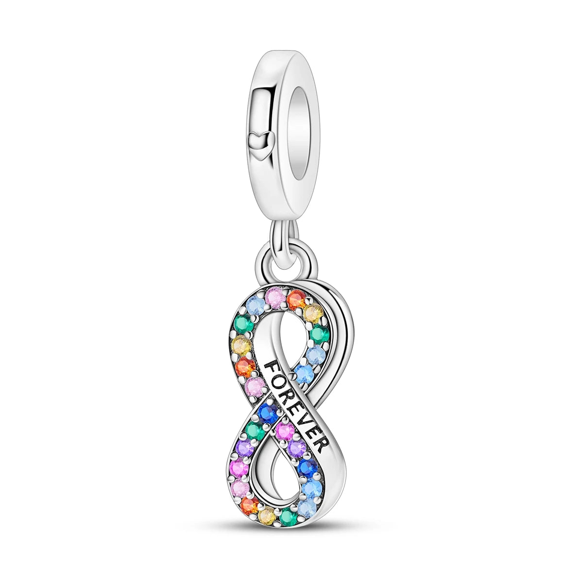 925 Sterling Silber Original Charms Perle CZ Zirkon Liebe Mama Rosa Herz Anhänger Passend für Armband DIY Damen Schmuck Geschenk für Freundin