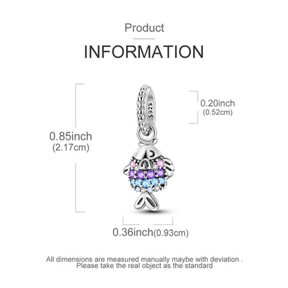 Neue 925 Sterling Silber Charms Perlen Fisch Einhorn Schmetterling Bogen Anhänger DIY Frauen Armband Schmuck Geschenk