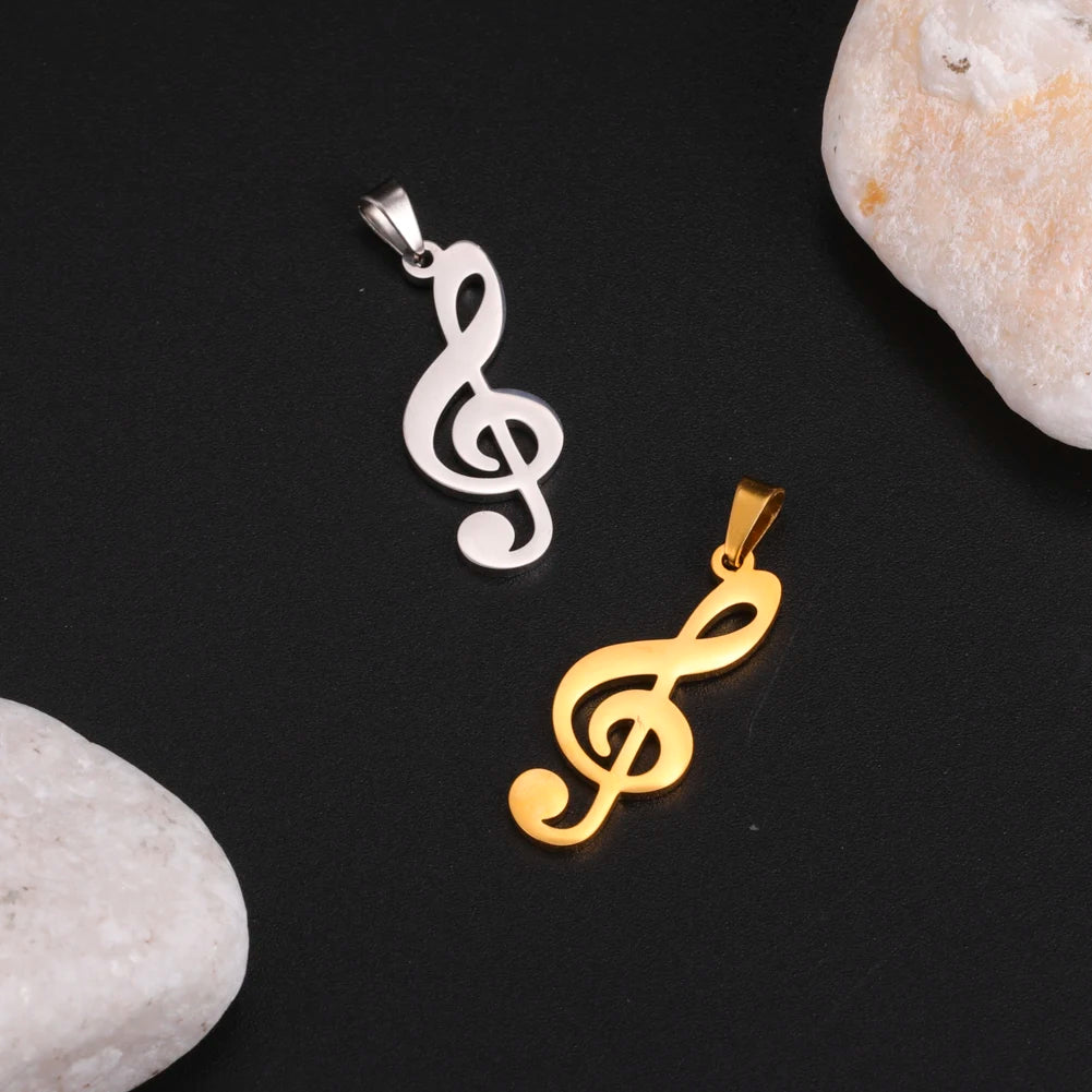 Teamer 5 teile/los Musik Note Musical Instrument Anhänger Edelstahl Charms Für Halskette Armband Herstellung Von Schmuck Großhandel Neue