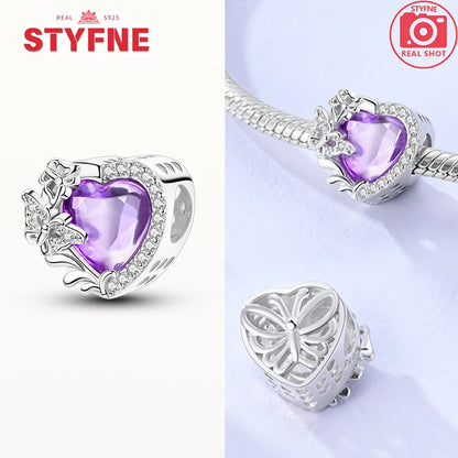 Neue Silber 925 Blaue Libelle Schmetterling Charms Perlen Fit Original Armband für Frauen DIY Edlen Schmuck Zubehör Perlen Geschenke
