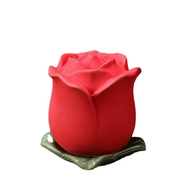 Keramische Feuerbestattungsurnen für menschliche Asche, Urnen für kleine Haustiere, Tierrosen-Blumengedenkstätte, Bestattungsbehälter für Katzen und Hunde