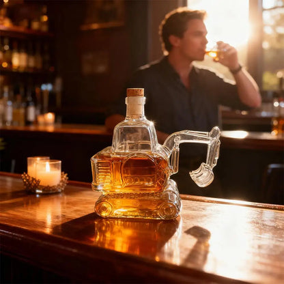 Bagger Whiskyflasche Bagger 3D Bagger Whisky Weinflasche Neuheit handgeschnitzt leere Weinaufbewahrung handgefertigte Dekoration