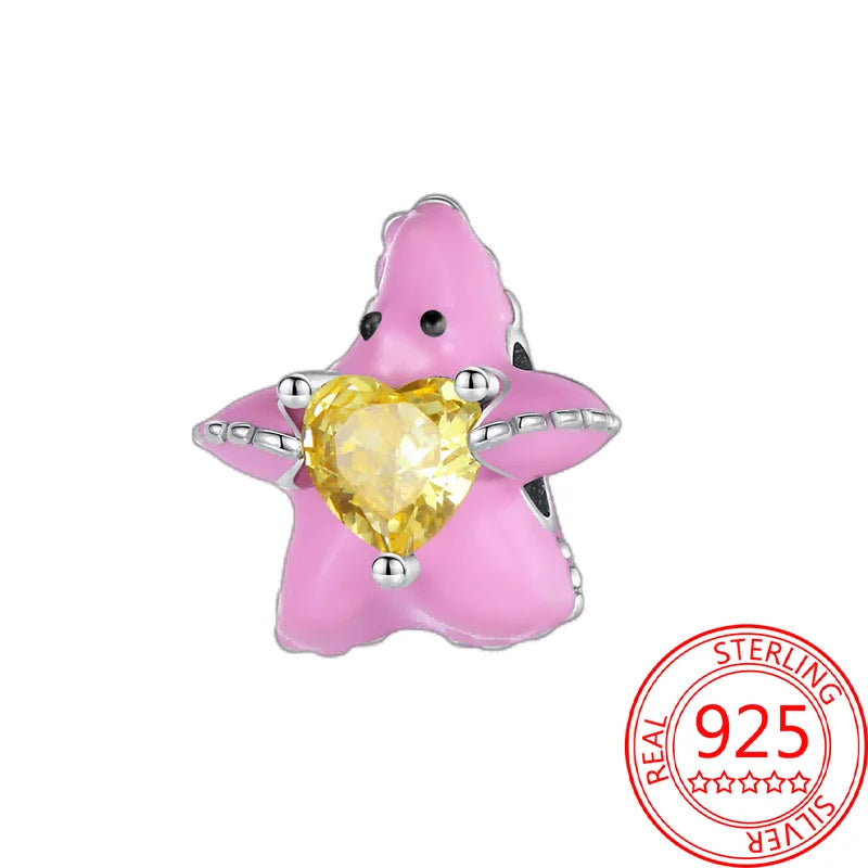 Sommer-Charm-Anhänger aus 925er-Sterlingsilber, Sea World Kingdom, Perlen für Charms, Original-Armband für Damen, Schmuckherstellung