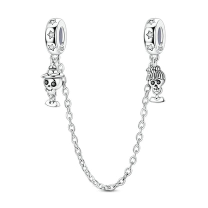 Charms aus 925er-Sterlingsilber, Perlen, Totenkopf, Apfel, baumelnd, passend für Original-Armbänder, DIY-Schmuck, Geschenke