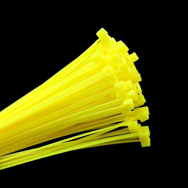 100 Stück selbstsichernde Nylon-Kabelbinder 100/150/200mm – Verstellbare Kabelbinder aus Kunststoff für Haus und Garten