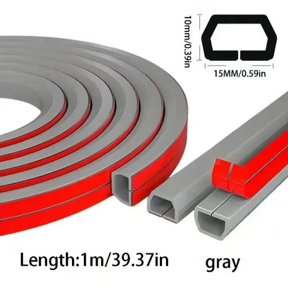 1 Rolle 300 cm Kabelmanagement-Hülle - Selbstklebende PVC-Kabelabdeckung für Wand & Boden, Isolierte Kabelabdeckung