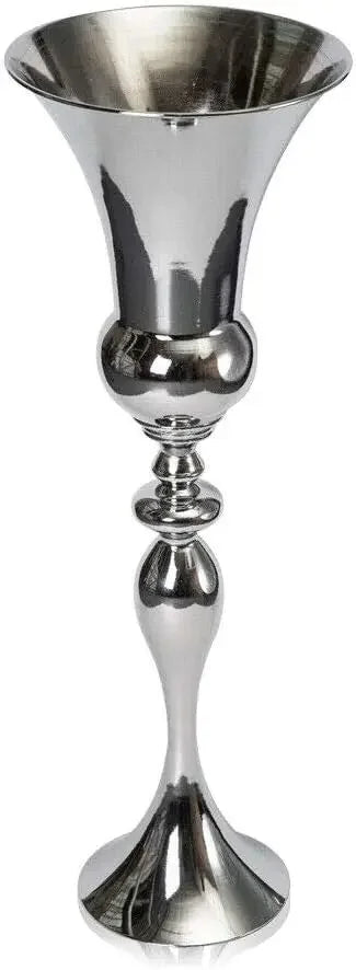 74cm Moderne Bodenvase, Großer Metall-Arrangementbehälter Blumentopf Silber für Büro, Wohnzimmer, Hochzeit, Verlobung, Dekoration