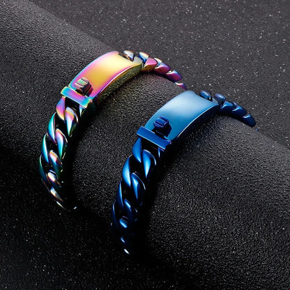 20/26/31MM 316L Edelstahl Curb Kubanisches Armband Riesige Schwere Silber Farbe Ton Schmuck Herren Frauen Biker Bike Kette Armbänder