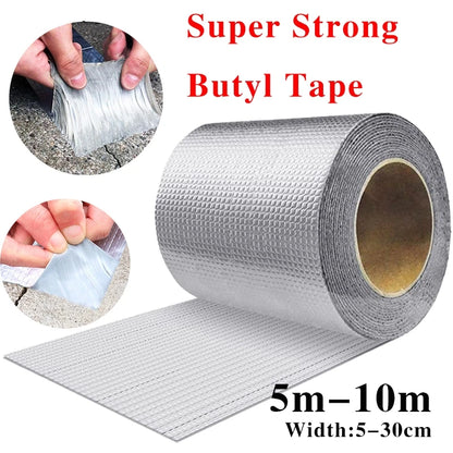 Wasserdichtes Klebeband, hohe Temperaturbeständigkeit, Aluminiumfolie, verdicktes Butylband, Wand, Pool, Dach, Riss, Kanal, Reparatur, versiegeltes Selbstband