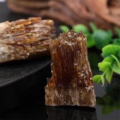 Hochwertige natürliche gelbe Bernstein-Calcit-Rohsteinkristalle, Cluster-Edelstein-Kollektion von Rohgestein-Mineralproben, heilendes Geschenk