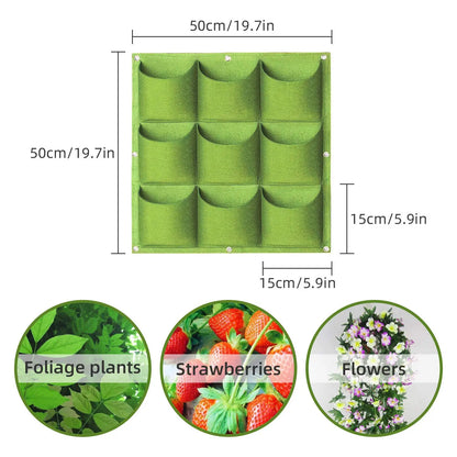49 Taschen hängende Pflanz beutel, hängende vertikale Wand pflanzen pflanzen wachsen Taschen, Kräuter garten Pflanzer Outdoor Indoor wachsen