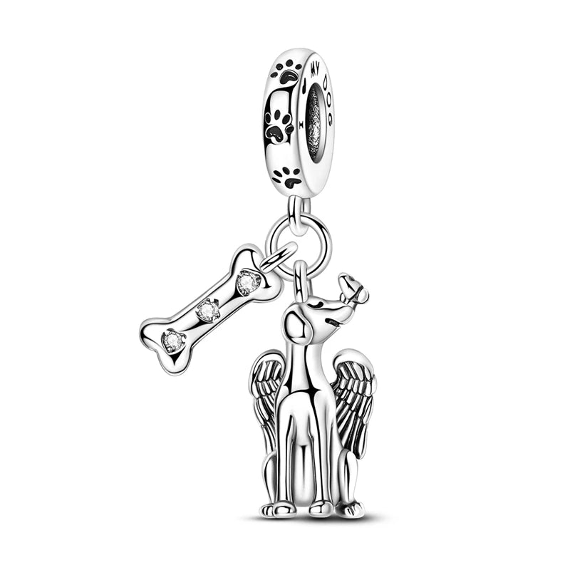 Charms aus 925er-Sterlingsilber, Flugzeug, Reisepass, Elefant, Perlenanhänger, passend für Original-Armbänder, für Frauen, Geburtstag, Modeschmuck, Geschenk