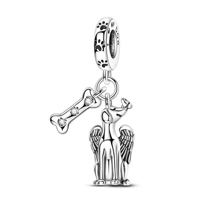 Charms aus 925er-Sterlingsilber, Flugzeug, Reisepass, Elefant, Perlenanhänger, passend für Original-Armbänder, für Frauen, Geburtstag, Modeschmuck, Geschenk