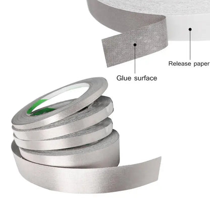 1–3 Rollen 20 Meter leitfähiges Stoff-Gewebeband, 5 mm ~ 30 mm Breite, einseitiges Klebeband für Laptop-Handys, LCD-EMI-Abschirmung