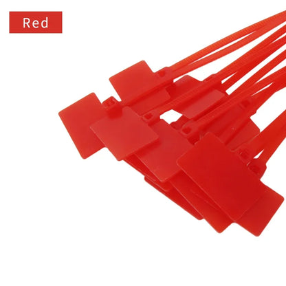 100 stücke einfache Markierung 4*150mm Nylon-Kabelbinder Etiketten Kunststoffs ch laufen markierungen Kabel anhänger selbstsicher nde Kabelbinder