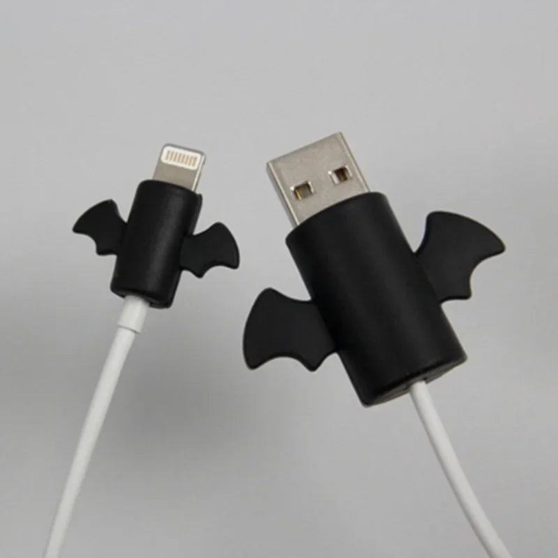 1Set Cartoon Datenkabel Schutz Engel Flügel Kabel Wickler Lade Linie USB Schutz Kabel Organizer