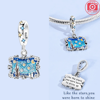 Sterling Silber 925, Fantasie, buntes Herz, Charm-Planeten-Anhänger, Perlen, passend für Original-Armband, Perle für Frauen, edler Schmuck, Geschenk