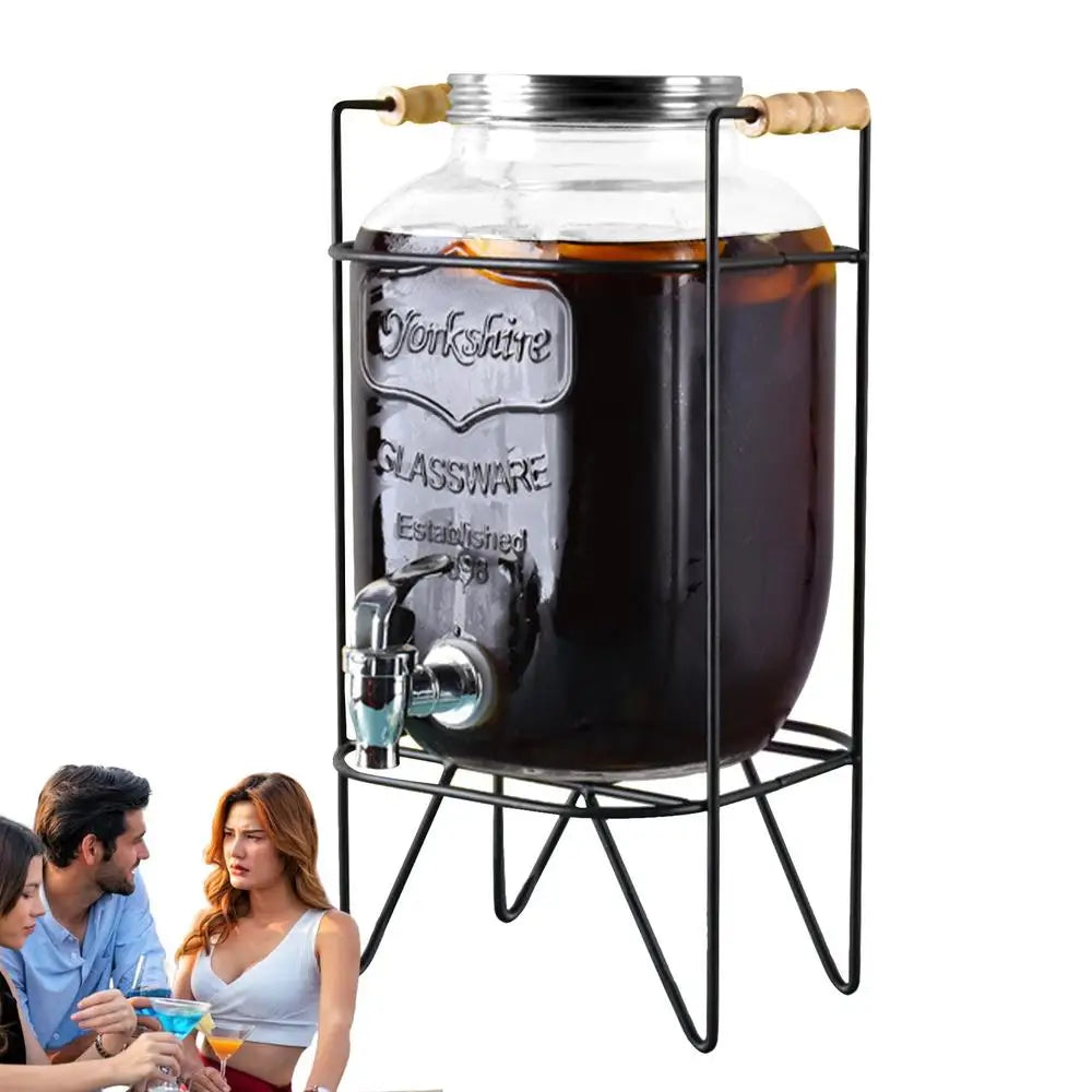 Krüge für Getränke 4l Getränke krug Spender für Partys luftdichtes Getränk Limonade Spender glas mit Zapfen Cocktail Wein