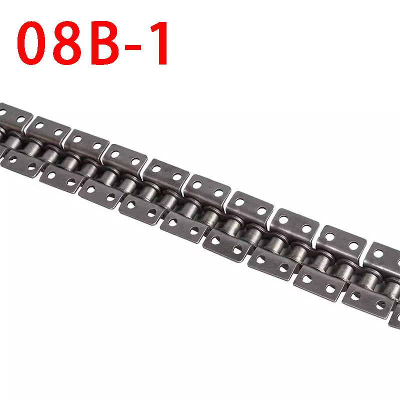 1,5 m Länge 06B, 08B, 10 A, 12 A Einzel-Doppelloch-Antriebsrollenkette Maschinenübertragungsförderkette mit Flügeln