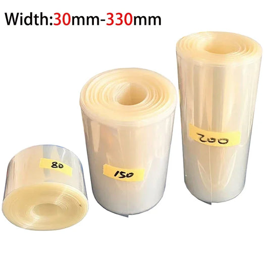 1 kg transparenter PVC-Schrumpfschlauch 18650 Batterie Schrumpffolie Isolierung Schrumpfschlauch 21700 Batterie Schrumpffolie