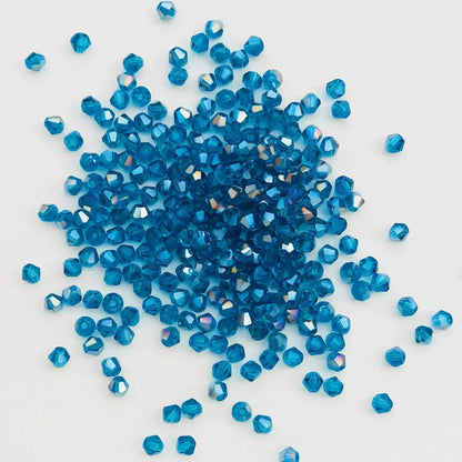 100pcs 4mm glänzende facettierte österreich Kristall perlen Bicone Perlen lose Spacer Perlen für Schmuck machen DIY Armband Halskette Anhänger