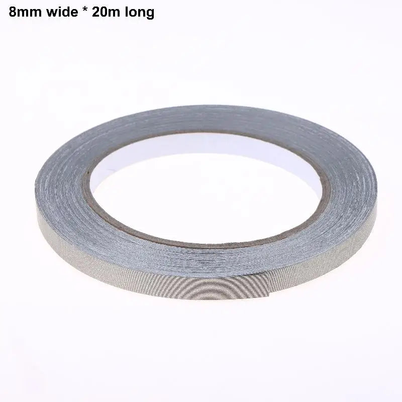Elektrisches Klebeband, doppelt leitfähiges Gewebeklebeband, 20 m, 5–50 mm Breite, einseitiges Klebeband zur EMI-Abschirmung für Laptops, Mobiltelefone, LCD-Bildschirme
