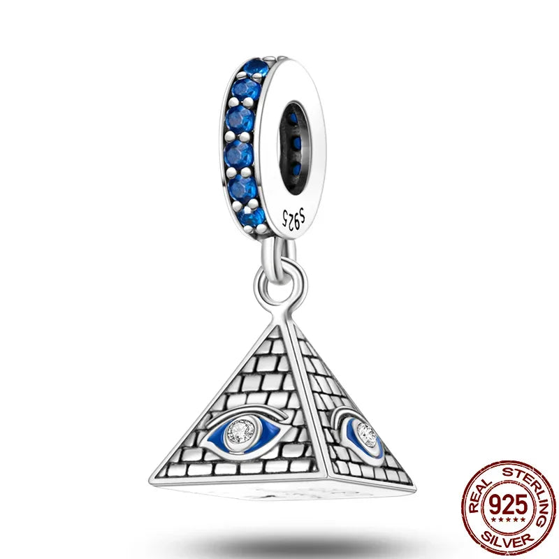 Heißer Verkauf 925 Silber Farbe Evil Eye Charm Dämon Auge Perle Für Original Armband & Armreif DIY Machen Mode Schmuck geschenk