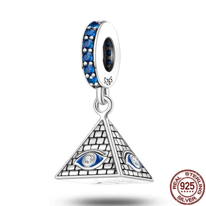 Heißer Verkauf 925 Silber Farbe Evil Eye Charm Dämon Auge Perle Für Original Armband & Armreif DIY Machen Mode Schmuck geschenk