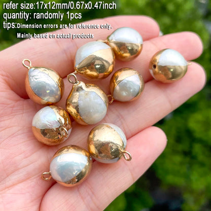 1 stücke Natürliche Süßwasser Perle Anhänger Exquisite Unregelmäßige Barock Geformt Für Schmuck Machen DIY Halskette Armband Zubehör