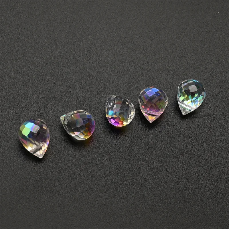 Österreich AB Farbe Kristall Erdbeere Perlen 10*8mm Glänzende Facettierte Glas Perlen für Schmuck Machen DIY Hochzeit Kleid zubehör