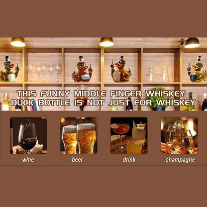 250 ml Lustige Mittelfinger Whisky Glas Dekanter Ente Schildkröte Hund 10 Unzen Glas Whisky Wein Flasche Statue Dekoration für Bar Hause