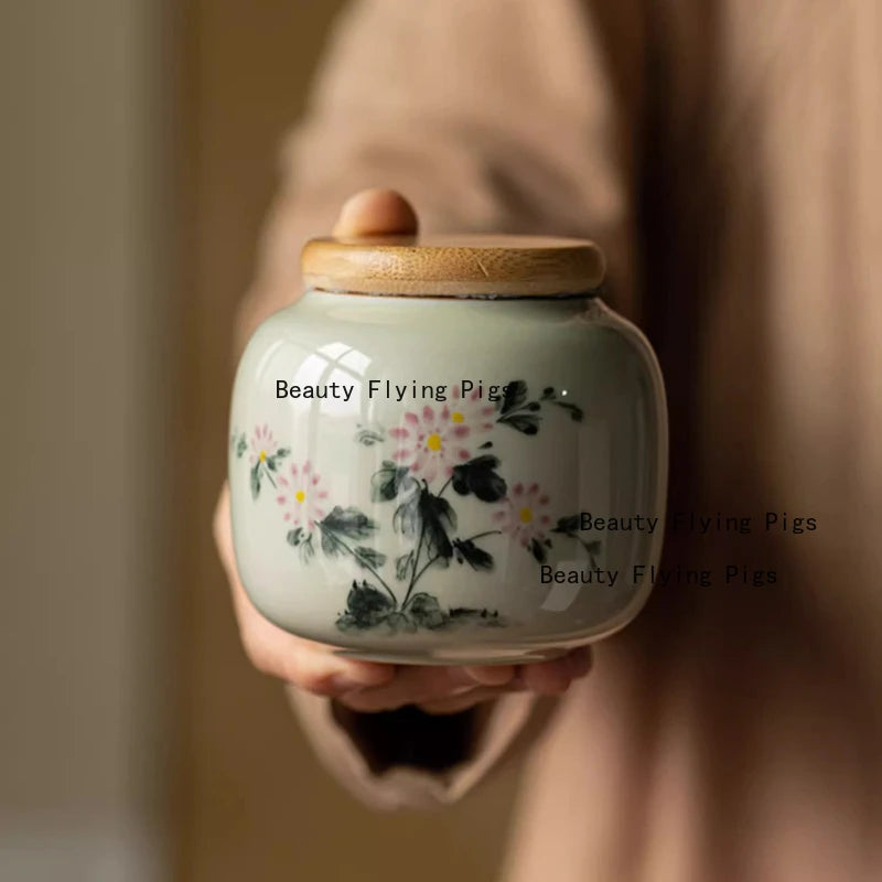 1 Stück Mini-Keramik-Urne für Haustiere, Haustierzähne und Haarsammlung, Gedenkglas für Katzen, Hunde, Hamster, Kaninchen, Urne im chinesischen Stil