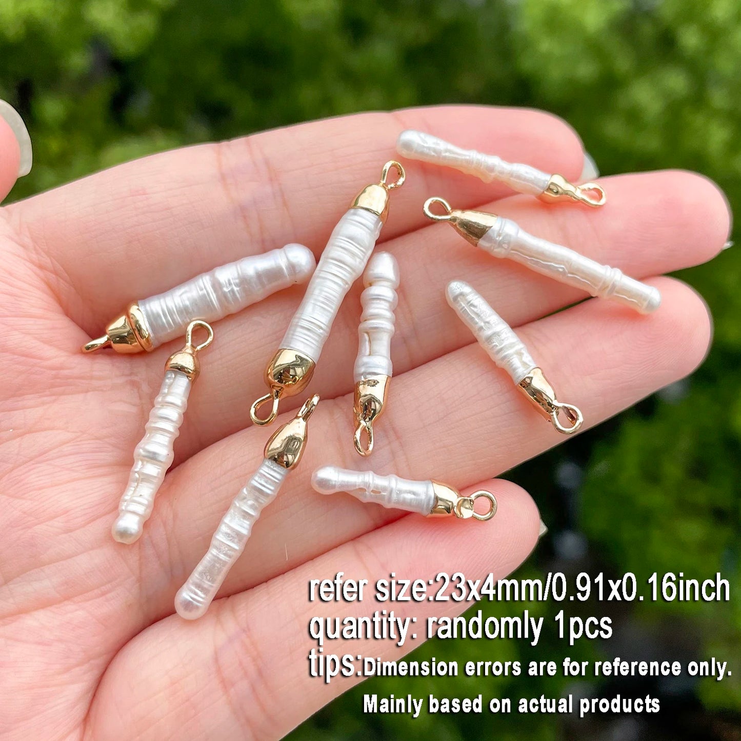 1 stücke Natürliche Süßwasser Perle Anhänger Exquisite Unregelmäßige Barock Geformt Für Schmuck Machen DIY Halskette Armband Zubehör