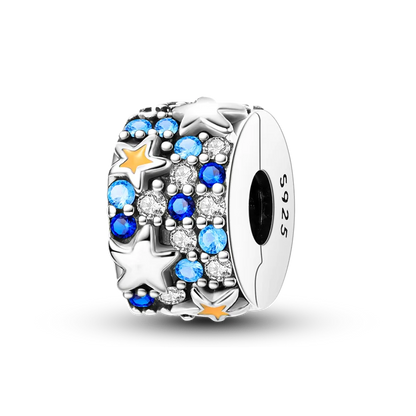 Silberverschluss, 925er-Sterlingsilber, CZ-Pflaster-Clip-Charms, Gänseblümchen-Perlen, Stopper, Sicherheitskette, passend für Original-Armreif, Schmuck-Clip