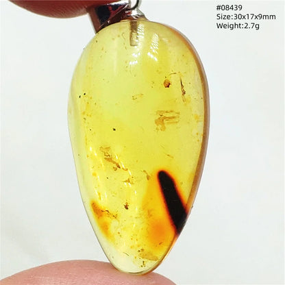 Natürlicher Bernstein-Anhänger Blumenförmiger Gelber Baltischer Bernstein Damen Herren Schmuck Reiki-Stein Burma AAAAAAA