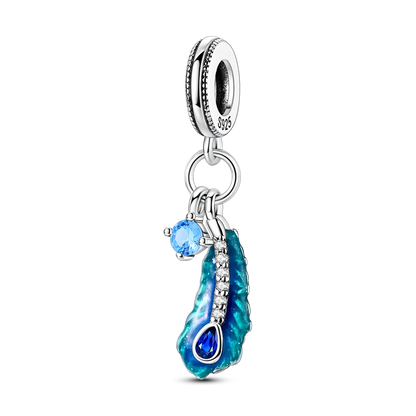 Original-Charm-Perle aus 925er-Sterlingsilber mit eingelegtem Zirkonium, Schleife, Liebesherz, Ballon-Anhänger, passend für Armbänder, DIY-Schmuckmarkierung